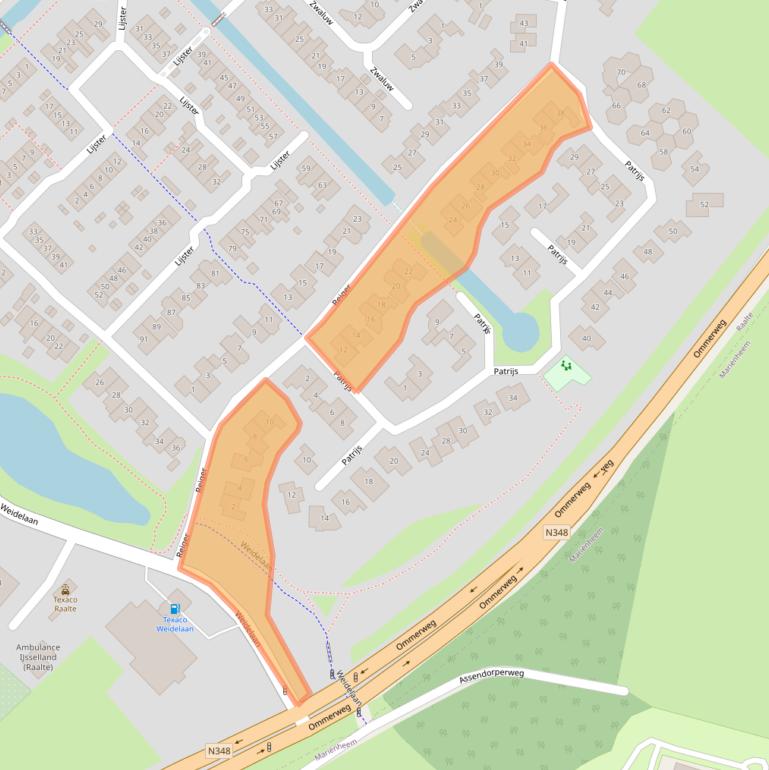 Kaart van postcodegebied 8103AK.