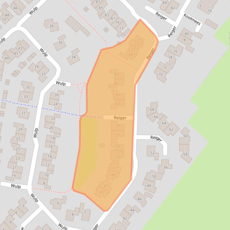 Kaart van postcodegebied 8103AM.