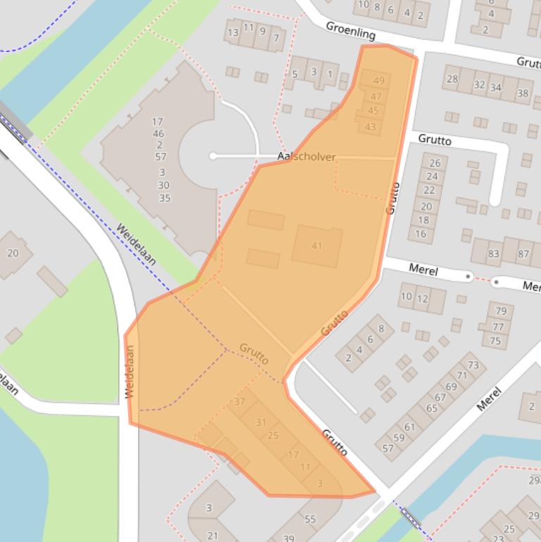 Kaart van postcodegebied 8103BH.