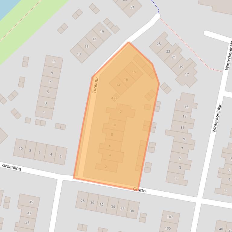 Kaart van postcodegebied 8103BJ.