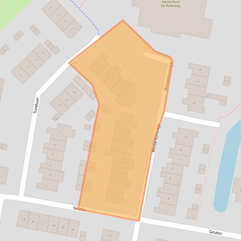 Kaart van postcodegebied 8103BN.