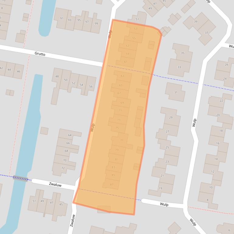 Kaart van postcodegebied 8103BV.