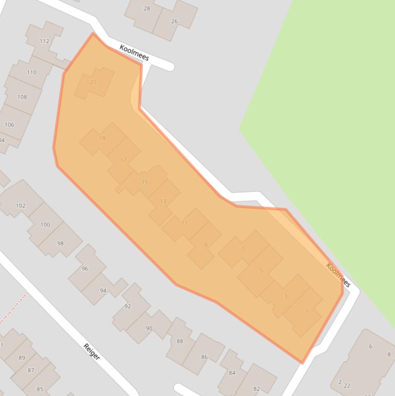 Kaart van postcodegebied 8103CD.