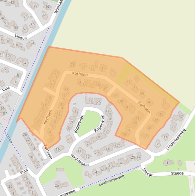 Kaart van postcodegebied 8103CK.