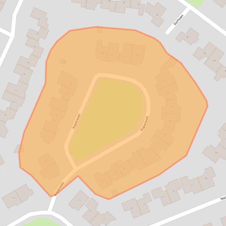 Kaart van postcodegebied 8103CL.