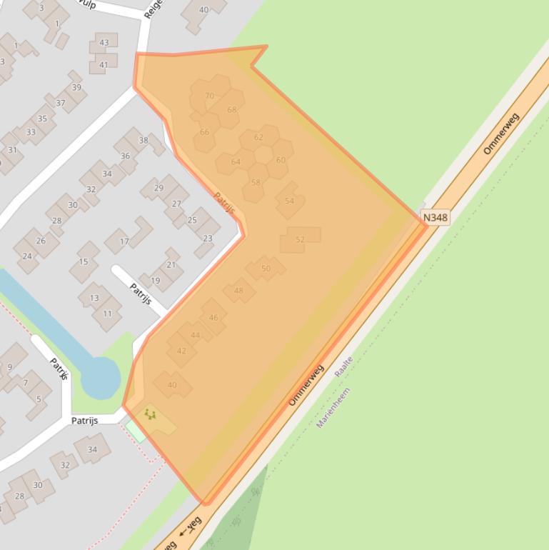 Kaart van postcodegebied 8103DB.