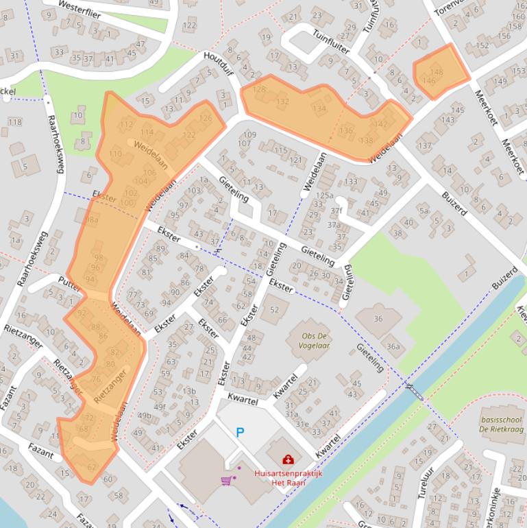 Kaart van postcodegebied 8103ET.