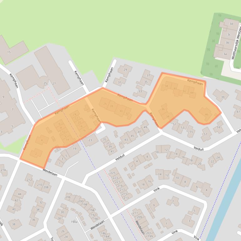 Kaart van postcodegebied 8103GN.