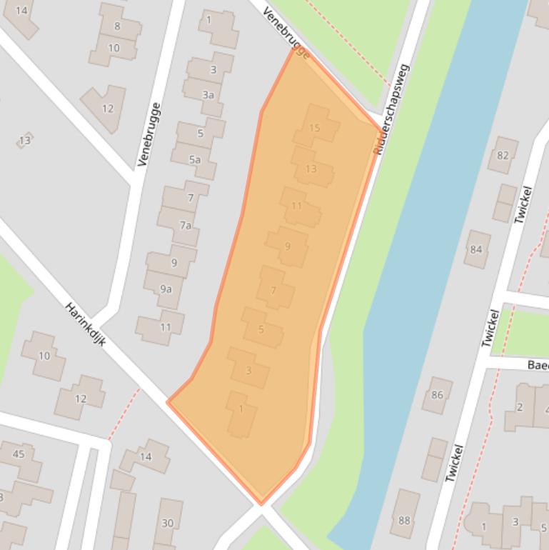 Kaart van postcodegebied 8103JA.