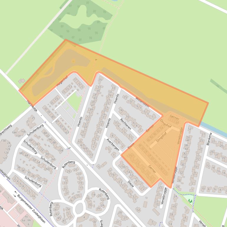 Kaart van postcodegebied 8103JH.