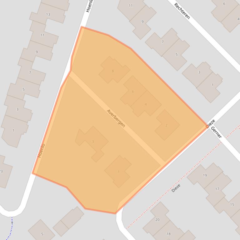 Kaart van postcodegebied 8103JL.