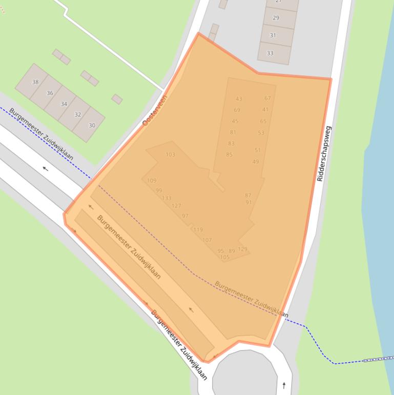 Kaart van postcodegebied 8103PH.