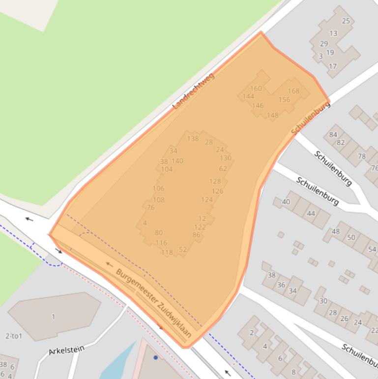 Kaart van postcodegebied 8103RB.