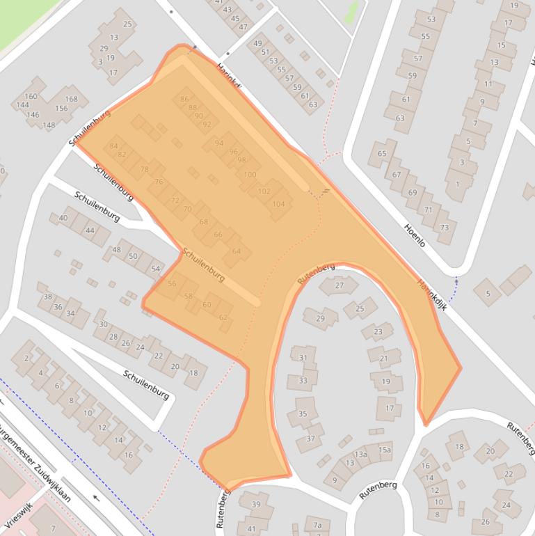 Kaart van postcodegebied 8103RD.