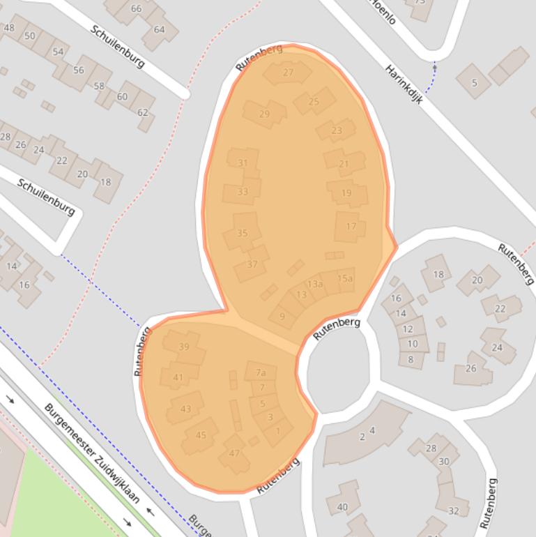 Kaart van postcodegebied 8103RE.
