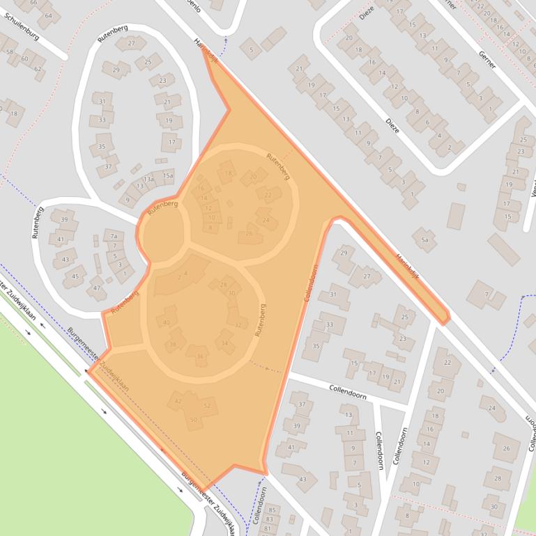 Kaart van postcodegebied 8103RG.