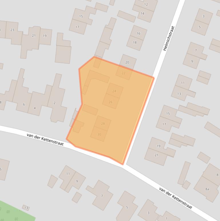 Kaart van postcodegebied 8105AH.