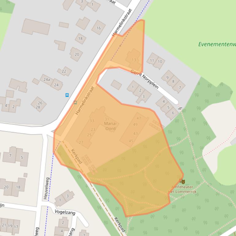 Kaart van postcodegebied 8105AL.