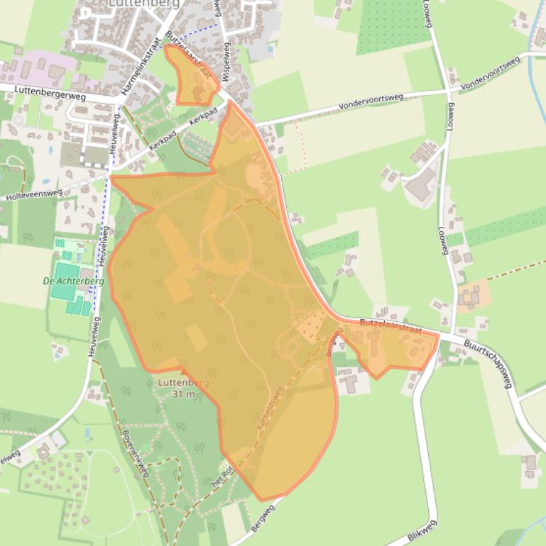 Kaart van postcodegebied 8105AR.