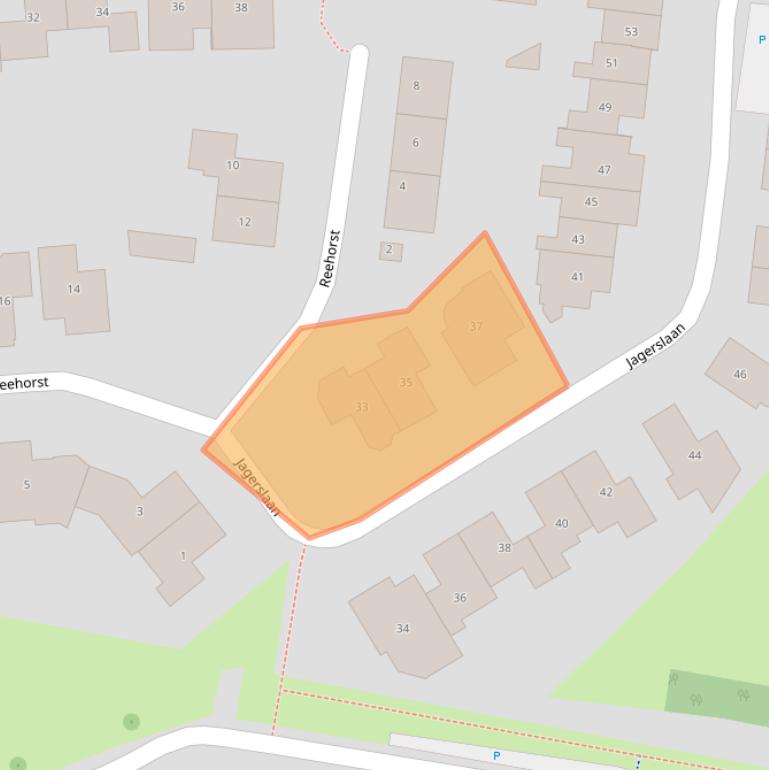 Kaart van postcodegebied 8105BC.