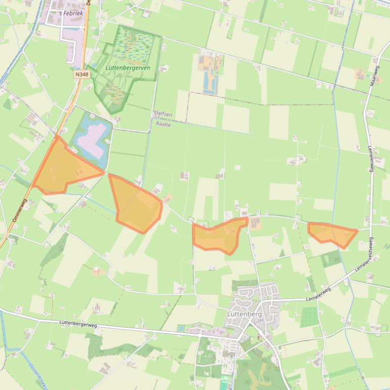 Kaart van postcodegebied 8105RH.