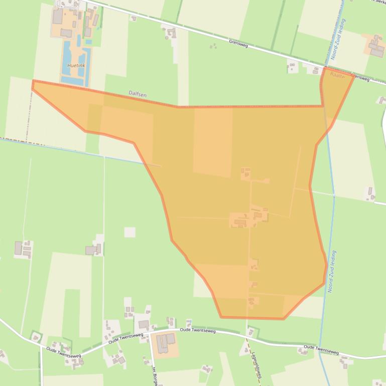 Kaart van postcodegebied 8105RJ.