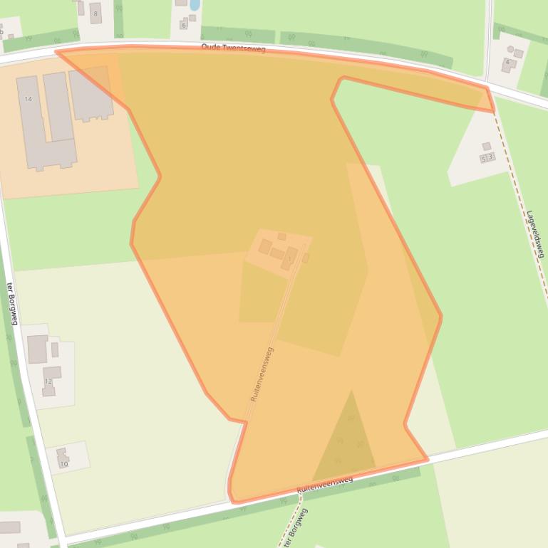 Kaart van postcodegebied 8105RN.