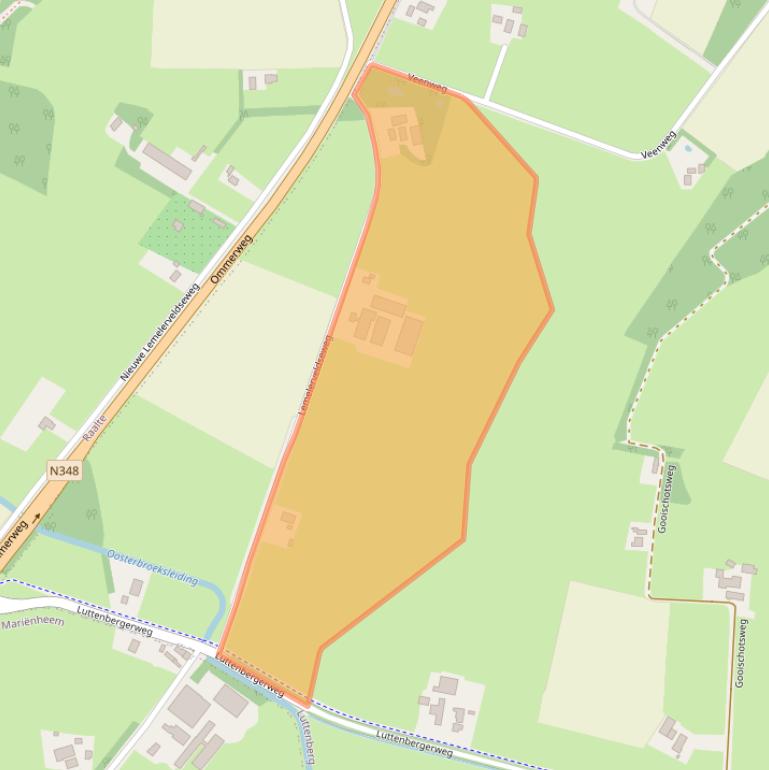 Kaart van postcodegebied 8105RR.