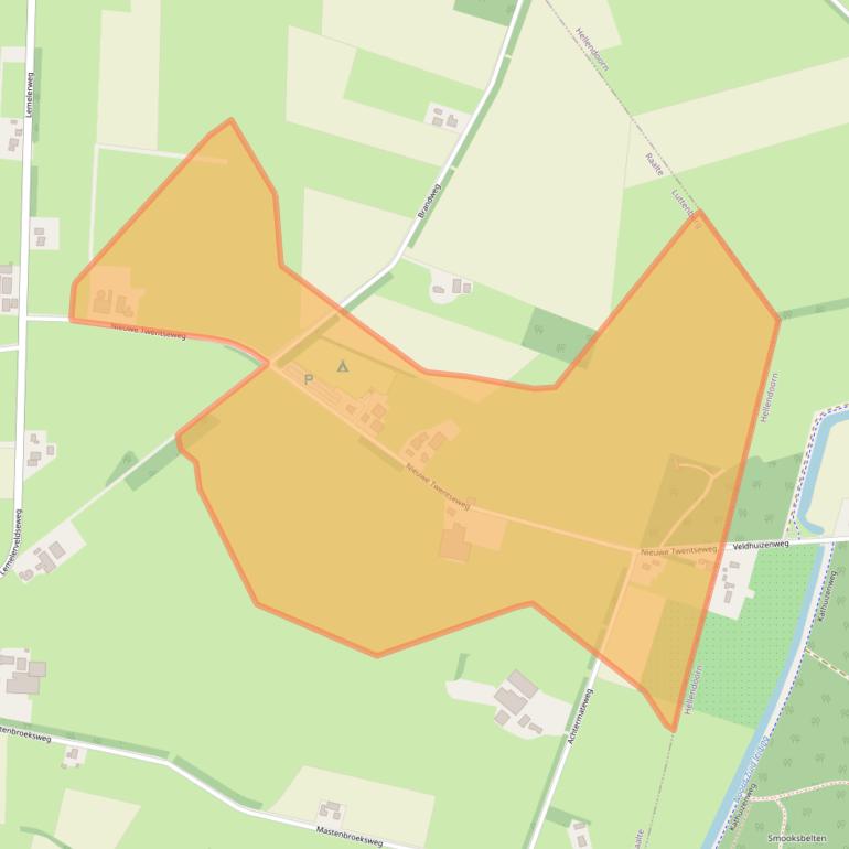 Kaart van postcodegebied 8105SE.