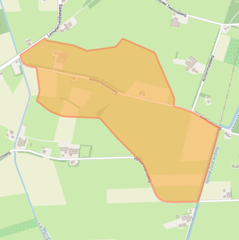 Kaart van postcodegebied 8105SJ.