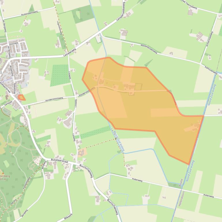 Kaart van postcodegebied 8105SK.