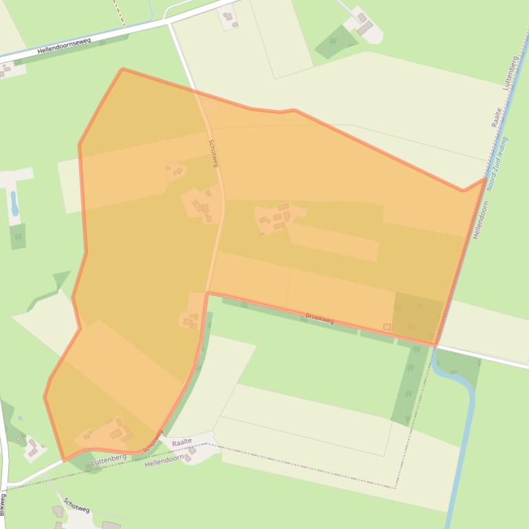 Kaart van postcodegebied 8105SP.