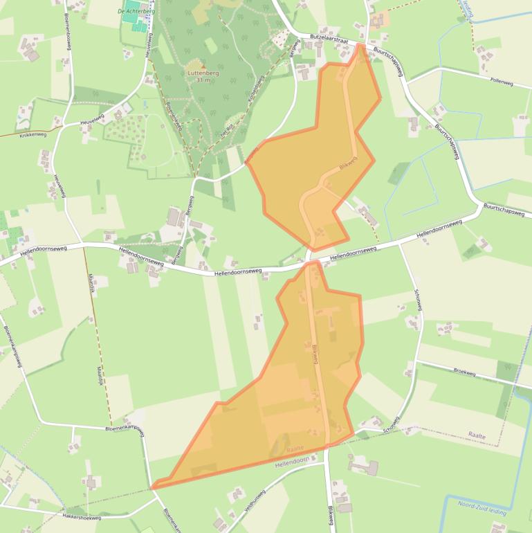 Kaart van postcodegebied 8105SR.