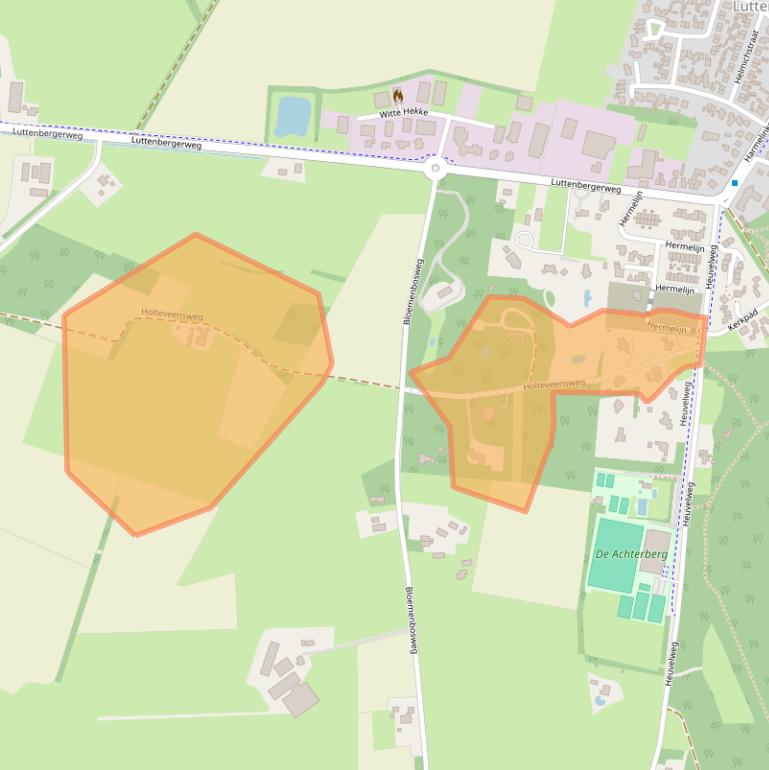 Kaart van postcodegebied 8105SW.