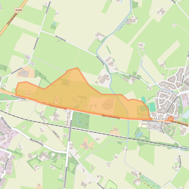 Kaart van postcodegebied 8106AA.
