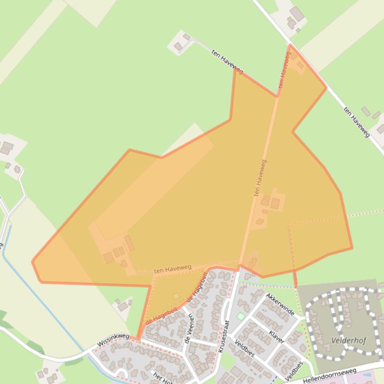 Kaart van postcodegebied 8106AK.