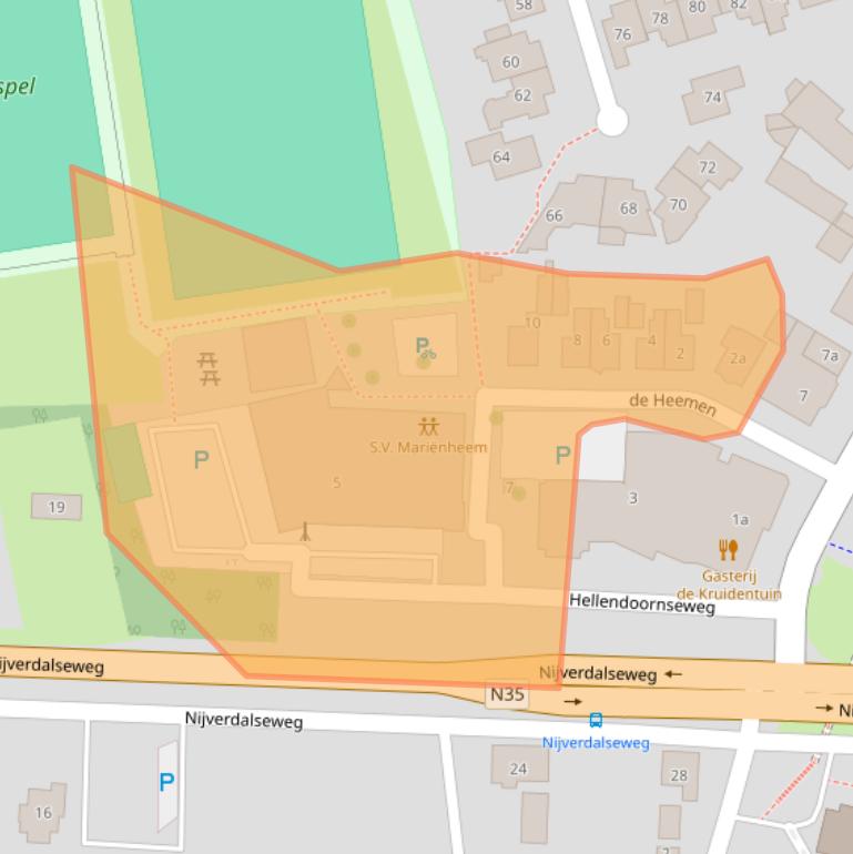 Kaart van postcodegebied 8106AL.