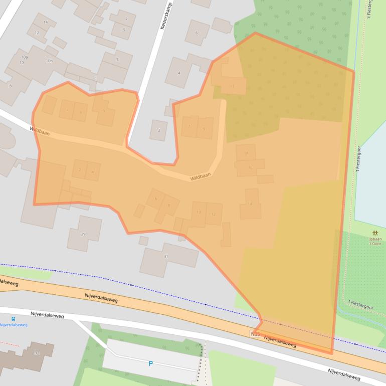 Kaart van postcodegebied 8106AP.