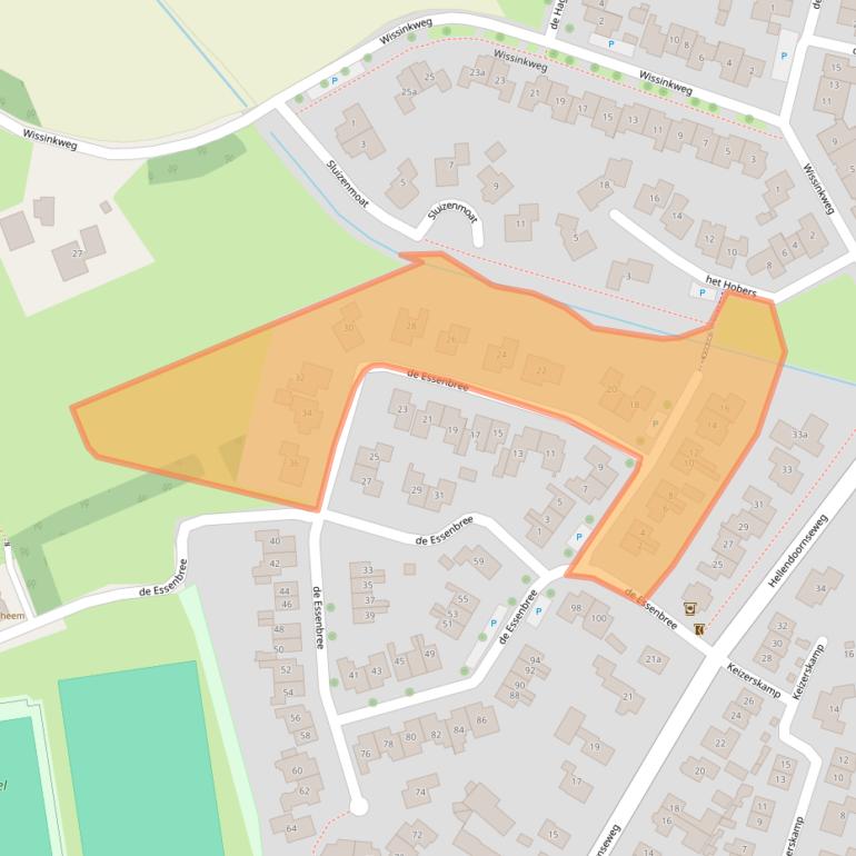 Kaart van postcodegebied 8106AR.