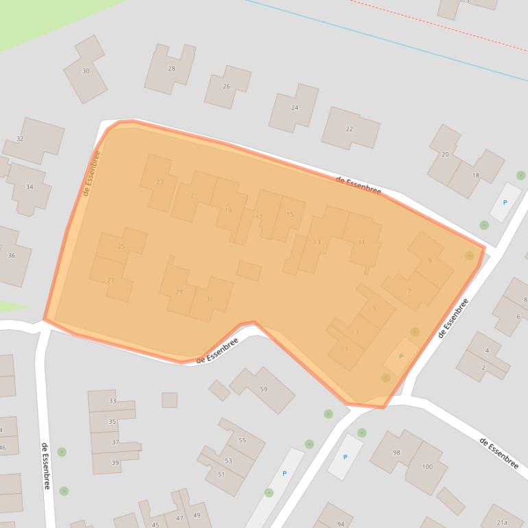 Kaart van postcodegebied 8106AS.