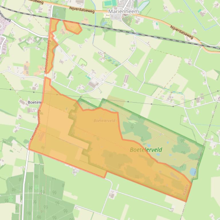 Kaart van postcodegebied 8106AZ.