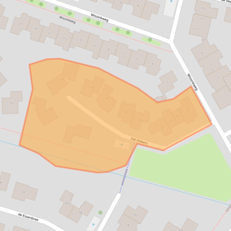 Kaart van postcodegebied 8106BA.