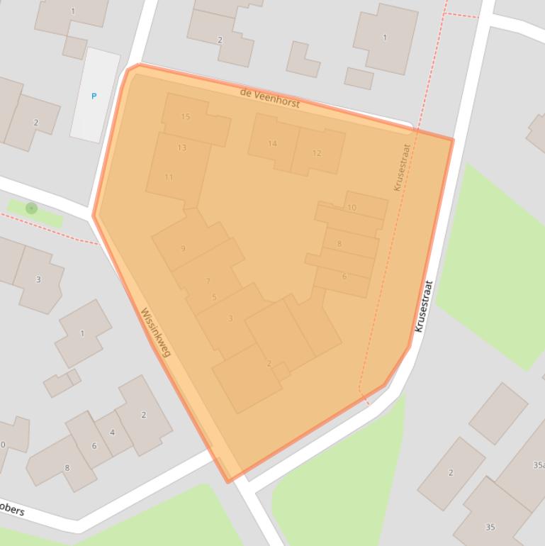 Kaart van postcodegebied 8106BB.