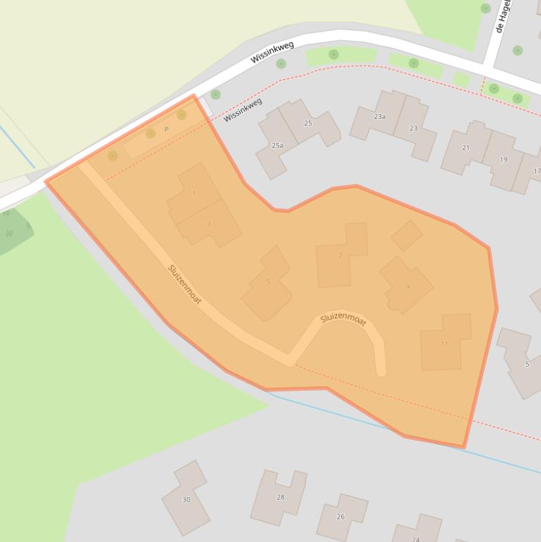 Kaart van postcodegebied 8106BE.