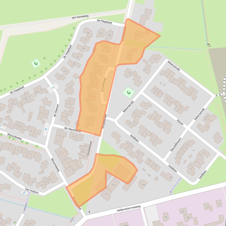 Kaart van postcodegebied 8106BG.