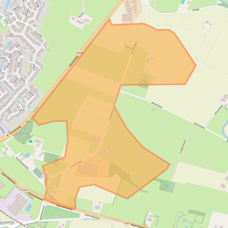Kaart van postcodegebied 8106PE.