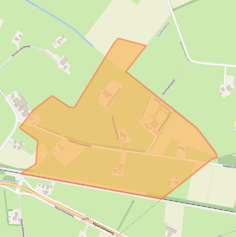 Kaart van postcodegebied 8106PN.