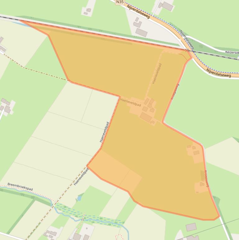 Kaart van postcodegebied 8106RG.