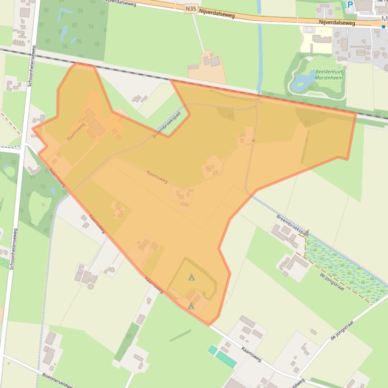 Kaart van postcodegebied 8106RH.