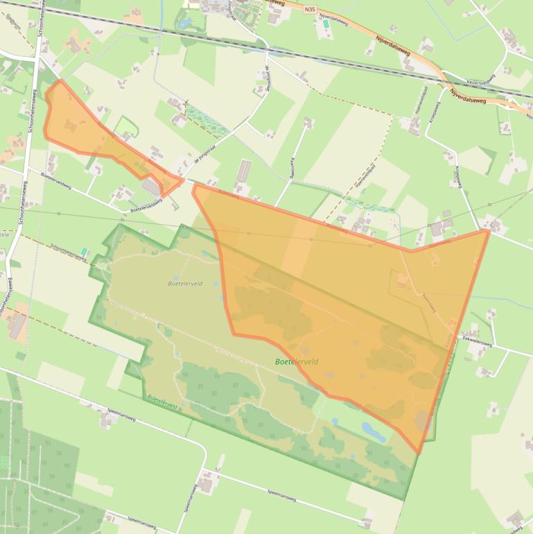 Kaart van postcodegebied 8106RK.